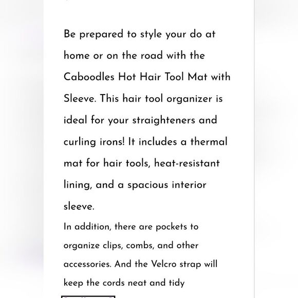 Caboodles Flat Hot Hair Tools Holder - Picture 5 of 10